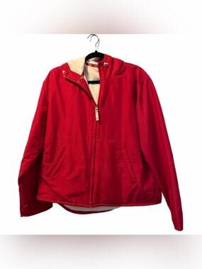 Old Navy jacket red fleece line